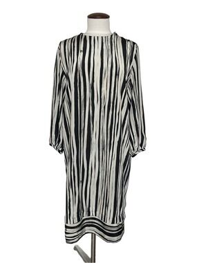 Vintage LANVIN Shift Dress Size 10 Striped USA Union Made